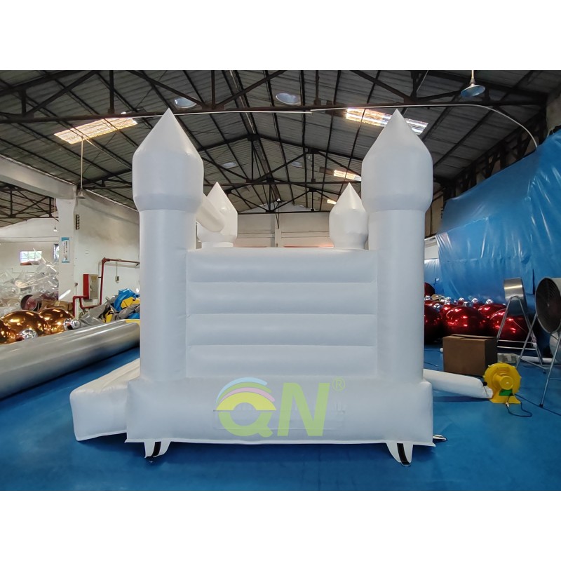 Inflatable Castle Manufacturer - Pure White Portable Jumping Castle