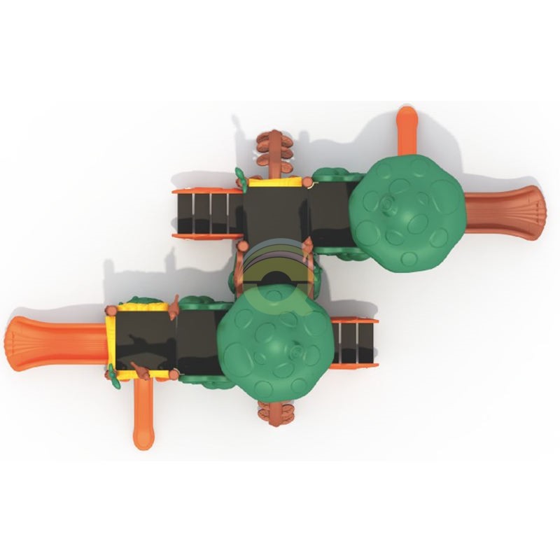 Playground Equipment Manufacturer - New Design Jungle Themed Plastics Slide