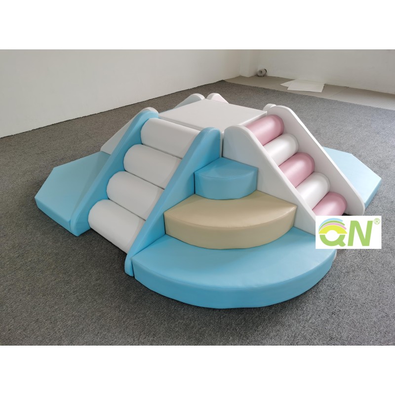 Soft Play Sets Manufacturer - Macaron Theme Baby Play Equipment for School