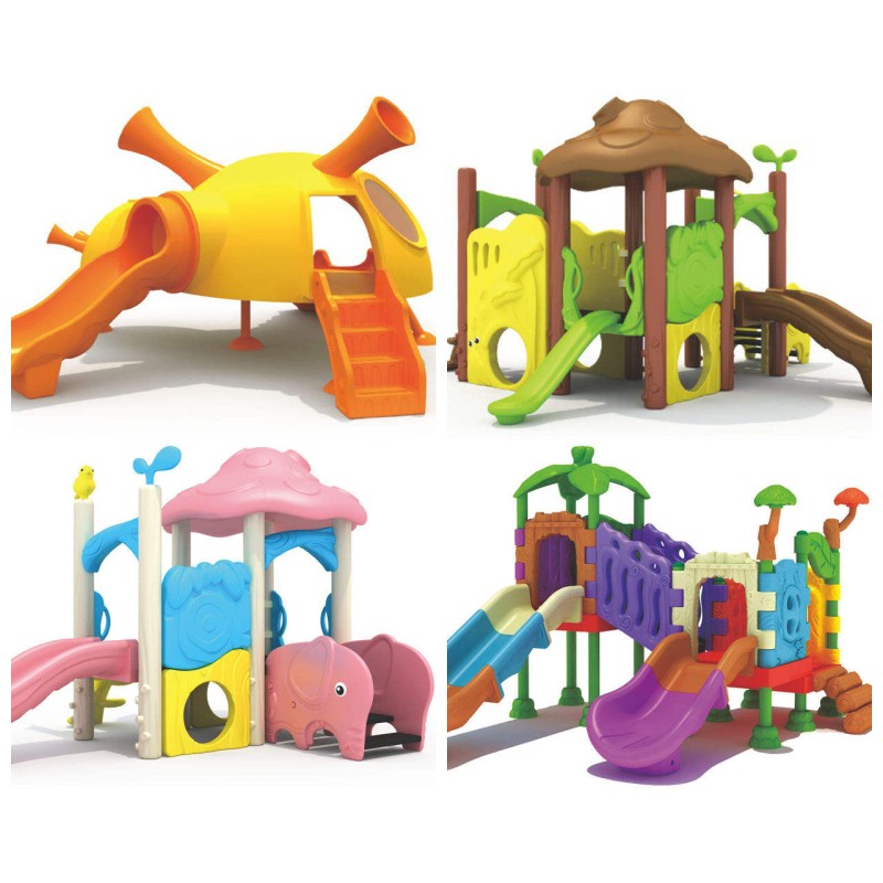 Playground Slide Factory - Commercial Park Space Theme Plastic Slide