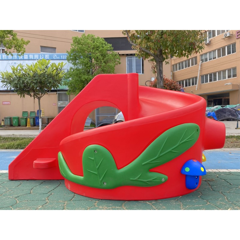 Playground Slide Supplier - High Quality Elephant Shaped Double Slide