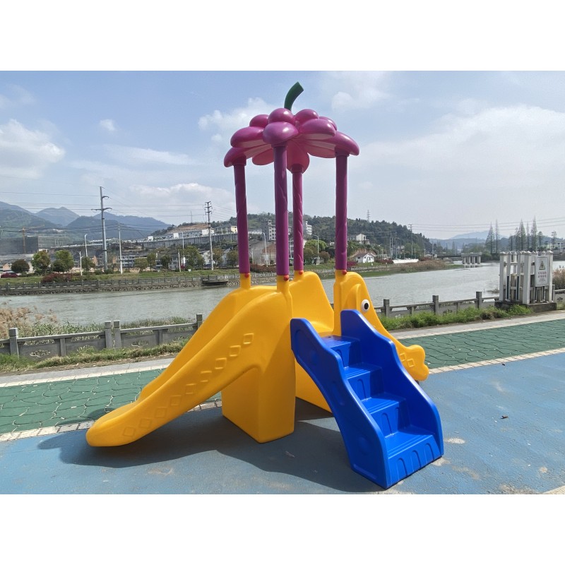Slide Equipment Factory - Safe Stump Shaped Rotating Slide for Daycare