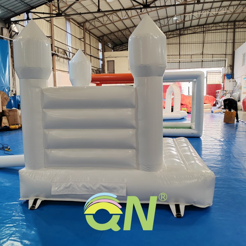 Bounce House Factory - White Small Inflatable Castle for Birthday