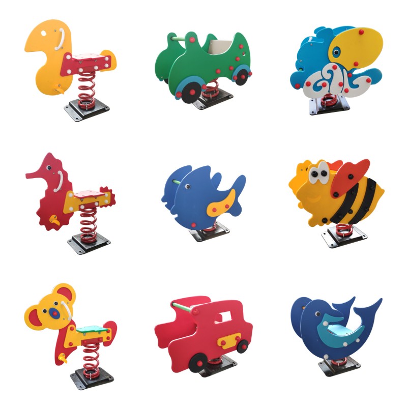 Playground Toy Supplier - Funny Educational Cartoon Spring Rider
