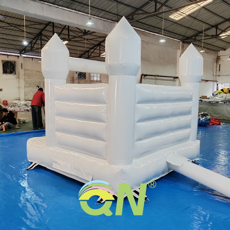 Bounce House Factory - White Small Inflatable Castle for Birthday