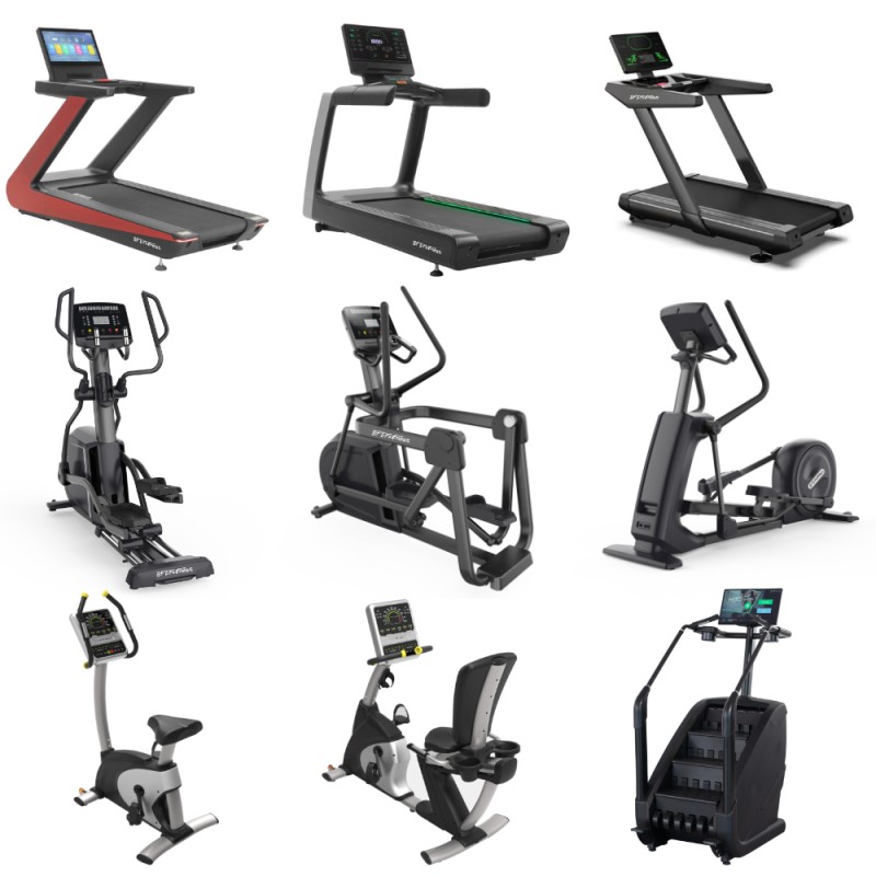 Gym Equipment Supplier - Commercial Cardio Set with Treadmill Elliptical
