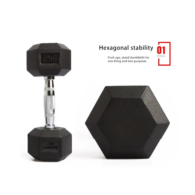 Rubber Dumbbell Manufacturer - Colorful Hexagonal Men Women