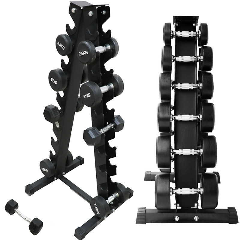 Hexagonal Rack Supplier - Coated Electroplated Dumbbell Stand