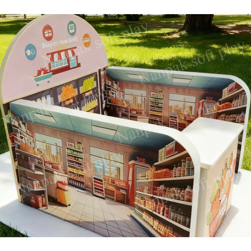 Soft Play Set Factory - Small Role Play Coffee Shop Supermarket
