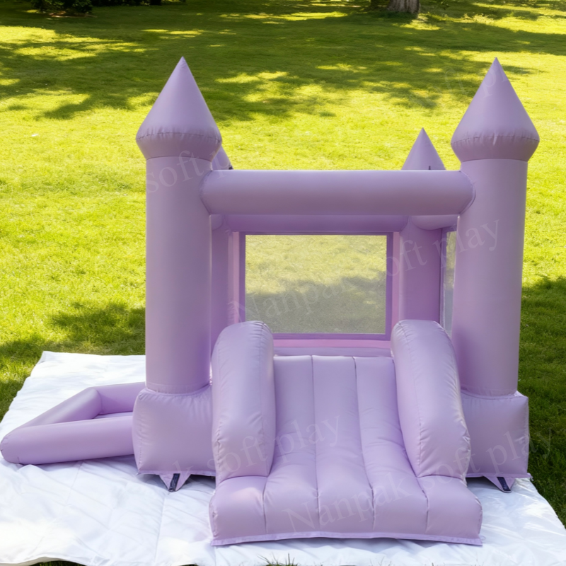Inflatable Playground Supplier - Taro Purple Bounce House Ball Pit