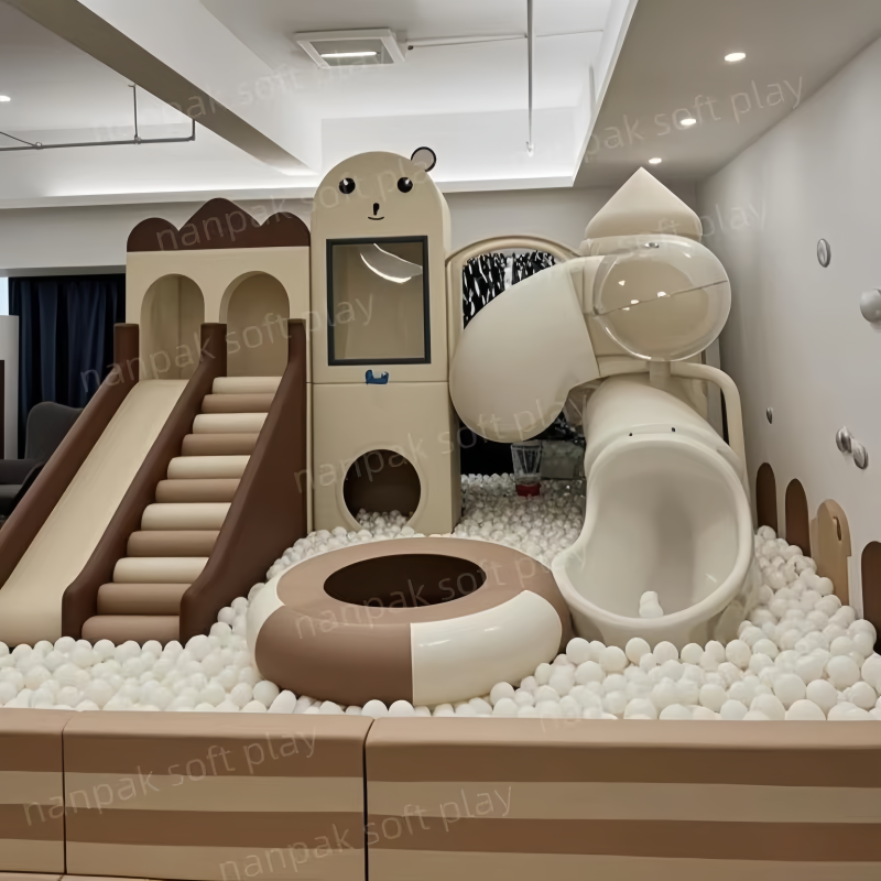 Indoor Playground Factory - OEM Nature-Inspired Wood House Ball Pit