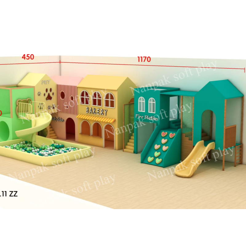 Role Play House Supplier - Slide Climb Bakery Fire Station Play