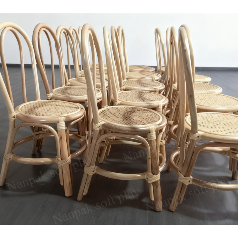 Dining Chair Manufacturer - Pastel Stackable Rattan Kids Chairs