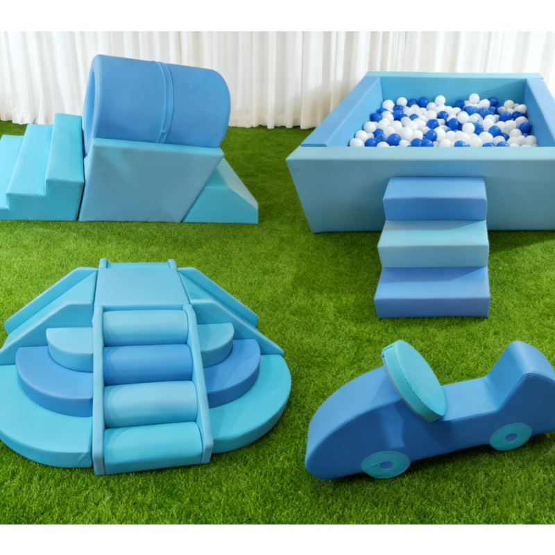 Ball Pit Supplier - Gradient Blue Sensory Ball Pit Climber Set