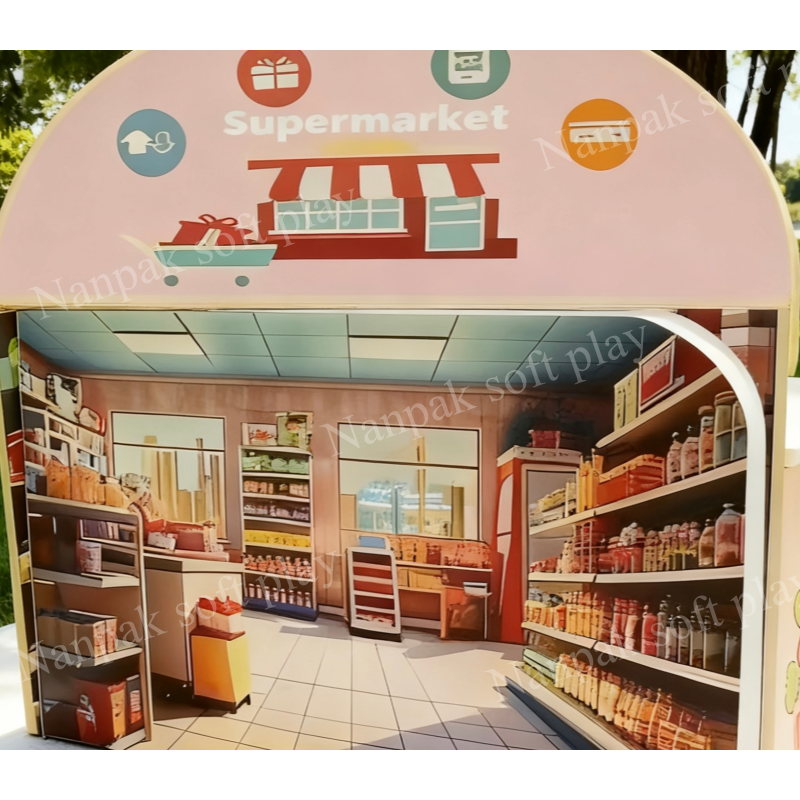 Soft Play Set Factory - Small Role Play Coffee Shop Supermarket
