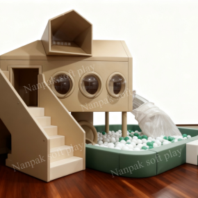 Indoor Playground Factory - OEM Nature-Inspired Wood House Ball Pit