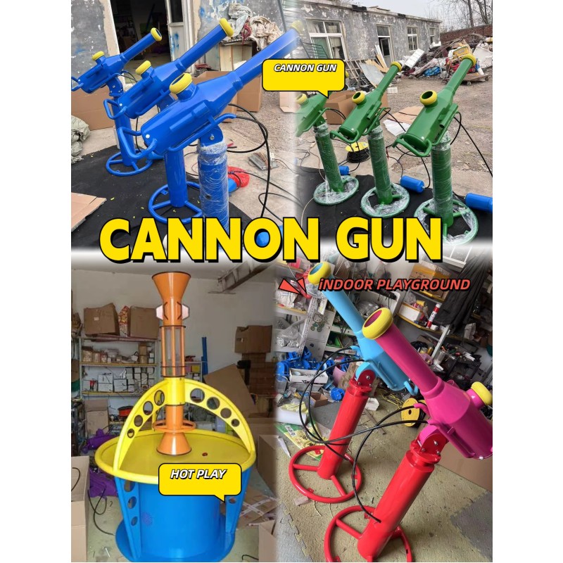 Interactive Cannon Supplier - Durable Metal Ball Blower Gun Zone