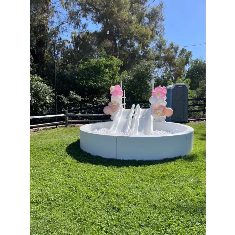 Soft Play Set Factory - 7FT Double Slide Ball Pits Equipment