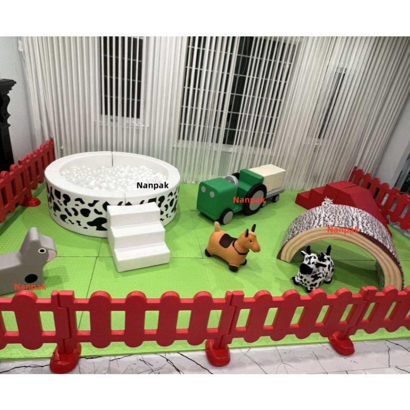 Playground Equipment Manufacturer - Farmyard Chicken Climb Slide House