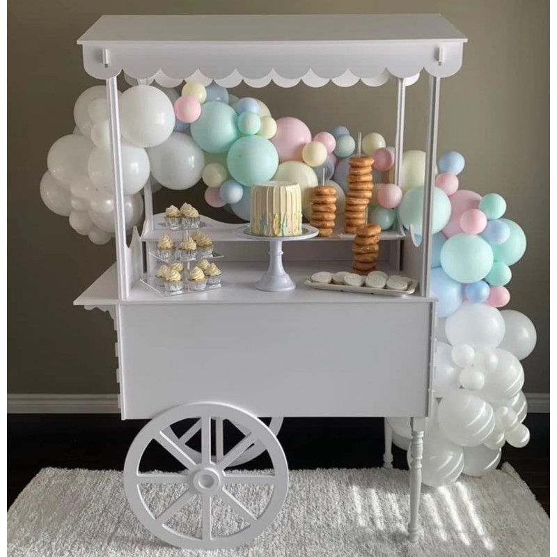 Snack Cart Manufacturer - Portable Candy Pancake Bar Display Cart
