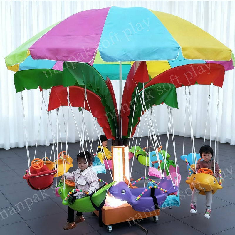 Merry Go Round Factory - Rotate Fish Plane 6-10 Seat Swing