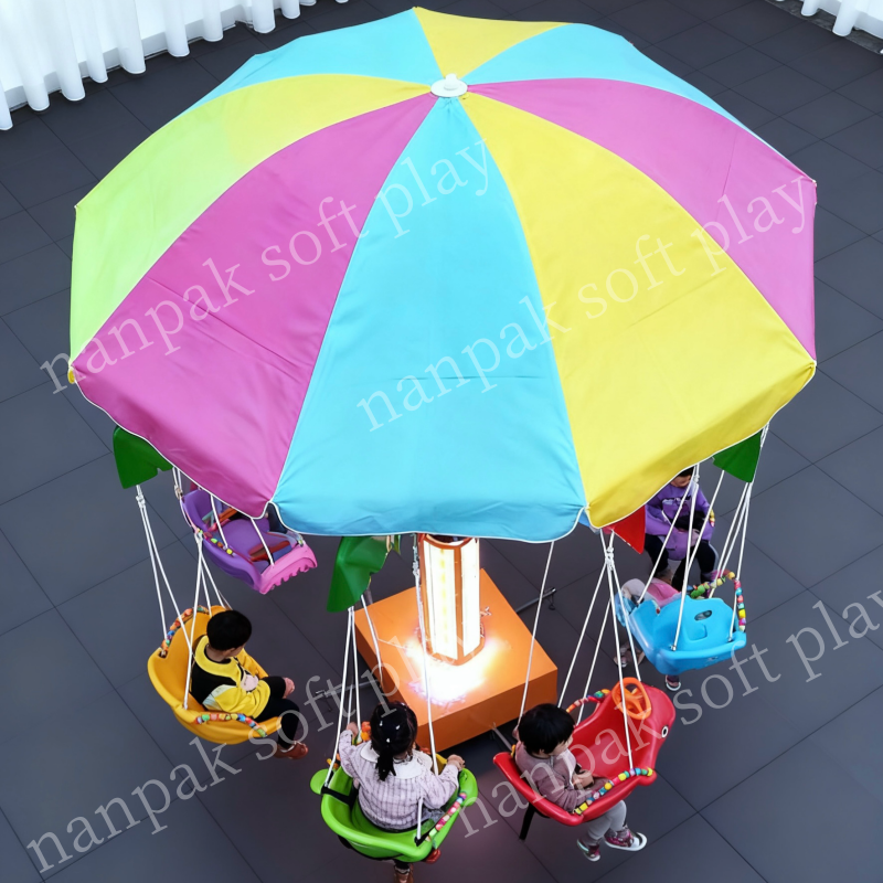 Merry Go Round Factory - Rotate Fish Plane 6-10 Seat Swing