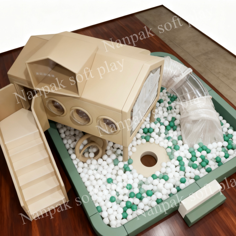 Indoor Playground Factory - OEM Nature-Inspired Wood House Ball Pit