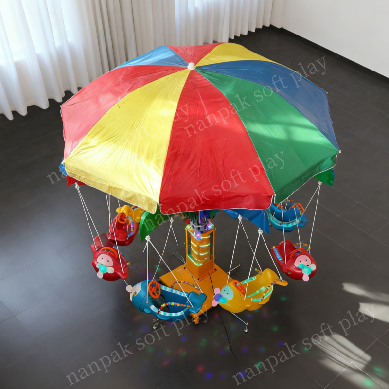 Merry Go Round Factory - Rotate Fish Plane 6-10 Seat Swing