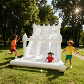 Bounce House Manufacturer - Triple Slide Castle Ball Pit House