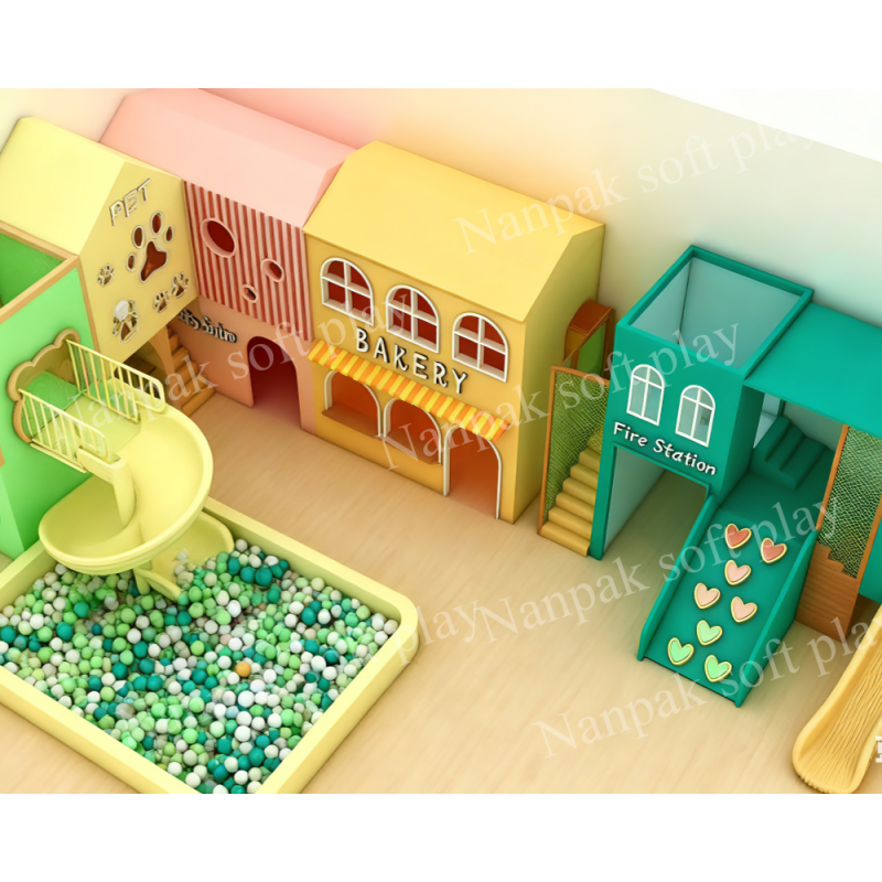 Role Play House Supplier - Slide Climb Bakery Fire Station Play