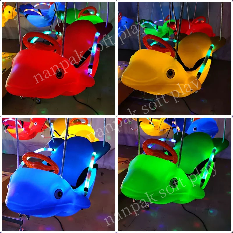 Merry Go Round Factory - Rotate Fish Plane 6-10 Seat Swing