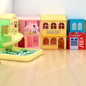 Role Play House Supplier - Slide Climb Bakery Fire Station Play
