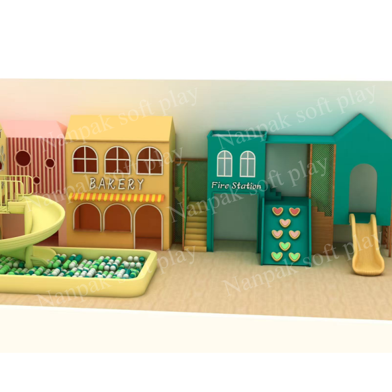 Role Play House Supplier - Slide Climb Bakery Fire Station Play