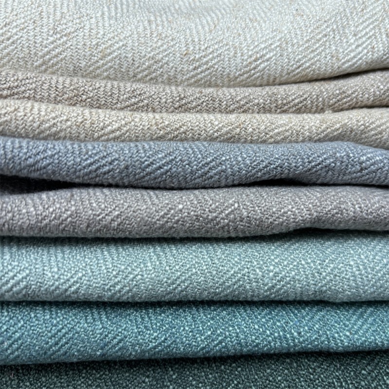 Linen Look Fabric Factory - 100% Polyester Faux Curtains