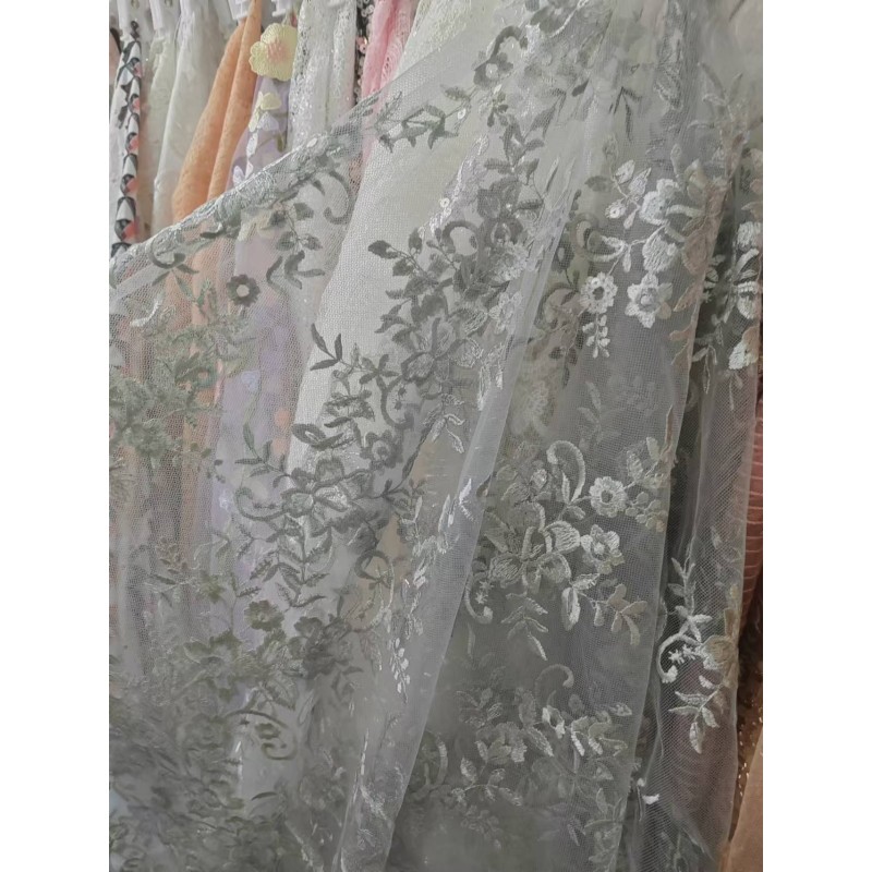 Embroidery Lace Supplier - Pearl Bead Gold Silver Embroidered