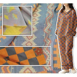 Jacquard Fabric Supplier - 100% Cotton Double Layer Gauze