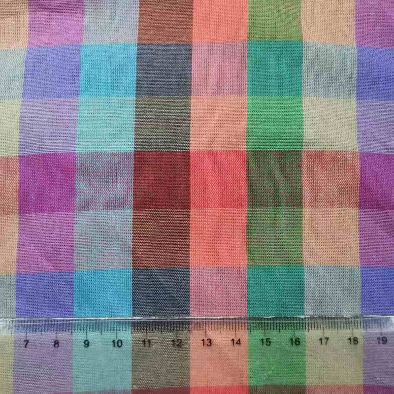 Printed Fabric Supplier - 100% Cotton Plaid for Girls Dresses