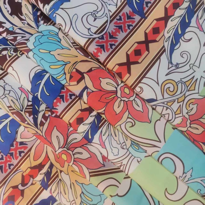 Abaya Fabric Supplier - Breathable Polyester Rayon Prints