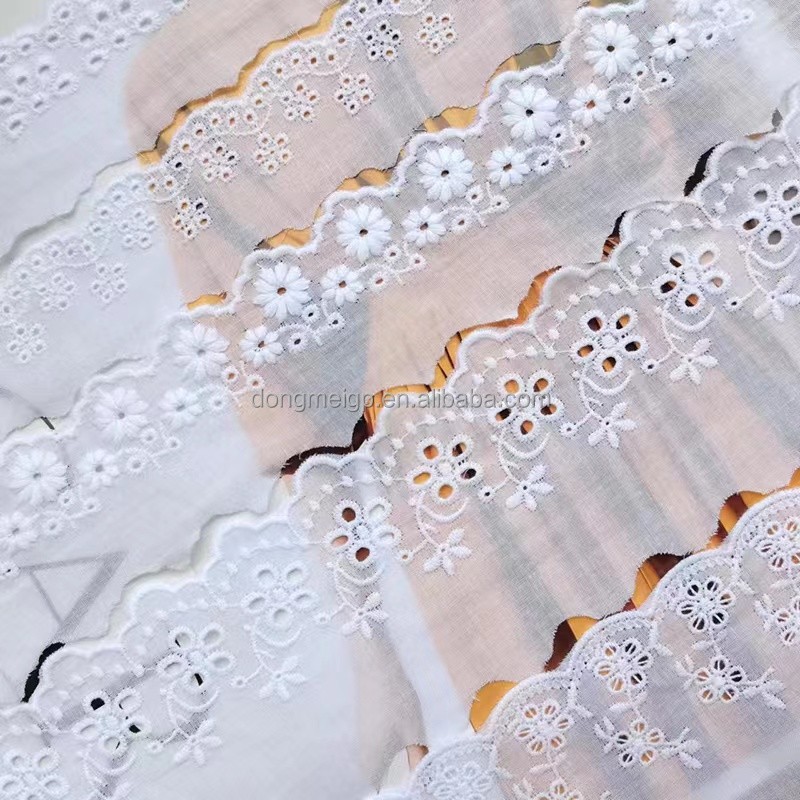 Cotton Lace Supplier - Vintage Ivory Embroidery Tulle Fabric