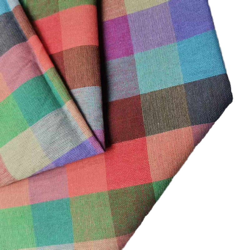 Cotton Poplin Factory - Eco-Friendly Yarn Dyed Check Fabric