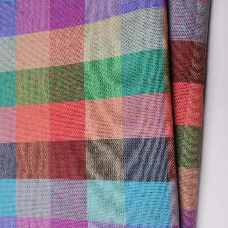 Printed Fabric Supplier - 100% Cotton Plaid for Girls Dresses