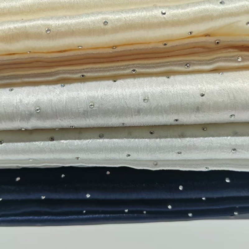 Wedding Dress Fabric Factory - Crepe Woven Diamond Printed