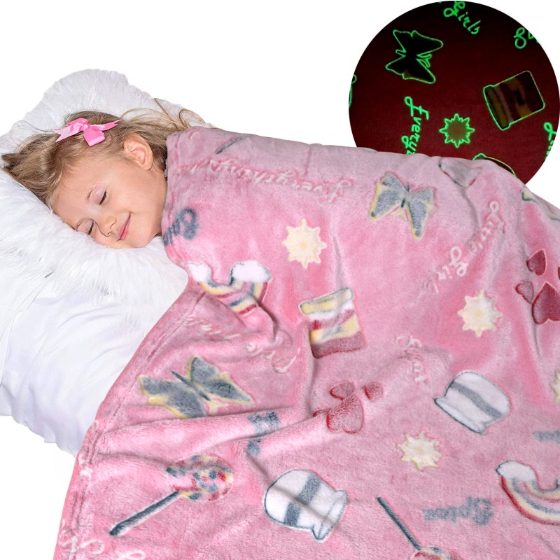 Flannel Blanket Factory - Luminous Glow Night Children's Blanket