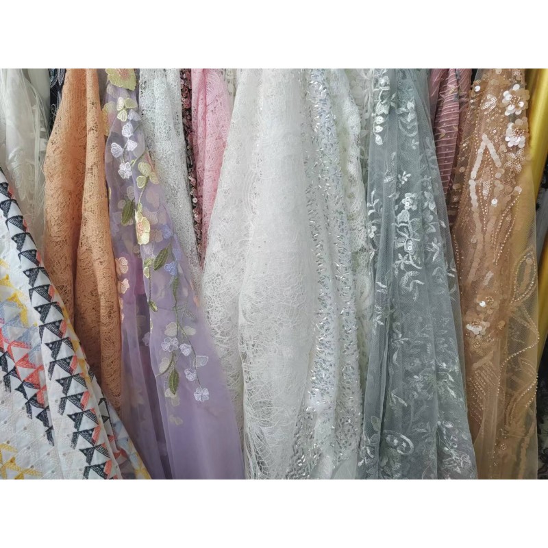 Embroidery Lace Supplier - Pearl Bead Gold Silver Embroidered