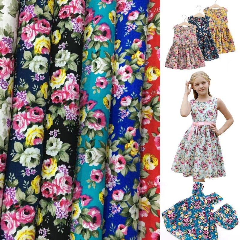 Cotton Fabric Manufacturer - 100% Cotton Poplin Floral Print