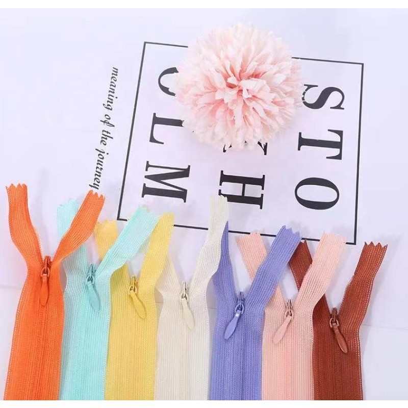 Nylon Zipper Factory - 3# Colorful Separable Invisible Zipper
