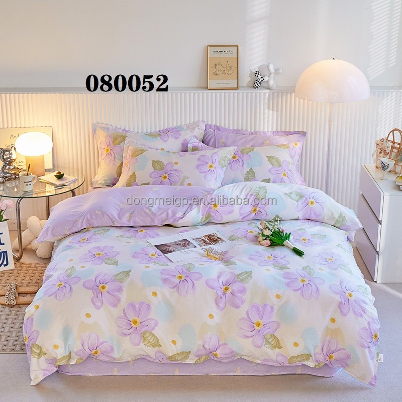 Duvet Cover Set Manufacturer - 100% Cotton 4 Piece Bed Sheet Set