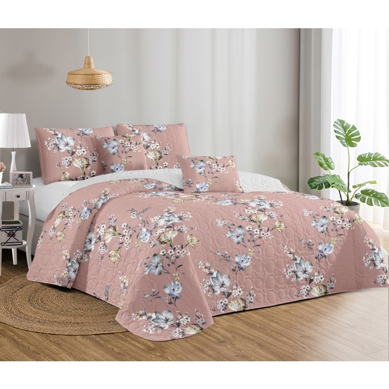 Bedspread Set Supplier - Solid Printed Hotel Home Quilt Coverlet