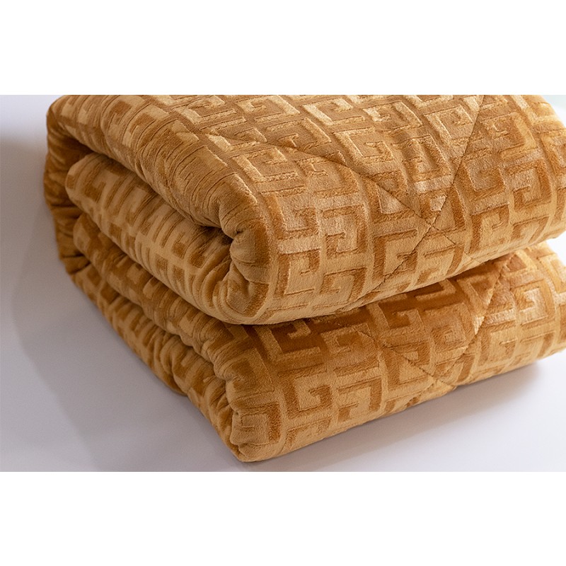 Flannel Quilt Manufacturer - Navy Blue Embossed Sherpa