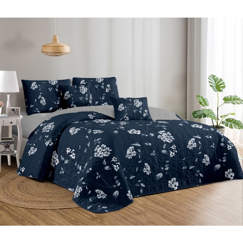Bedspread Set Supplier - Solid Printed Hotel Home Quilt Coverlet